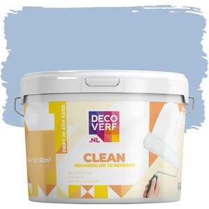 Decoverf clean muurverf retro blauw, 4L