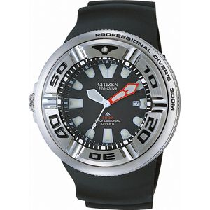 Citizen Promaster Diver - Polshorloge - Rubber - 48 mm - Zilverkleurig / Zwart - Solar uurwerk