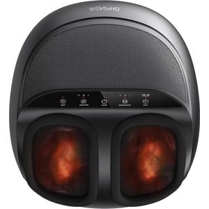 RENPHO Voetmassageapparaat met Warmtefunctie - Shiatsu Voetmassageapparaat voor Vermoeide Voeten tot Maat 46