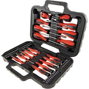 Chilitec schroevendraaierset 58 delig 18 schroevendraaiers 40 bits met koffer