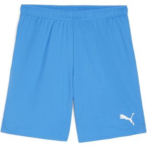 PUMA teamGOAL Shorts Heren Sportbroek - Electric Blauw Lemonade-Puma Wit - Maat XL