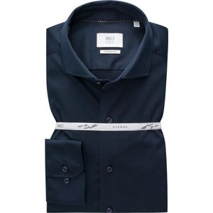 ETERNA 1863 comfort fit Soft tailoring overhemd - jersey heren overhemd - donkerblauw - Strijkvriendelijk - Boordmaat: 40