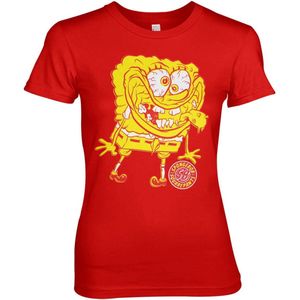 Spongebob Squarepants Weird Girly Tee Damen T-Shirt Red-S