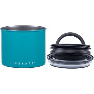 Airscape® Classic 250gr voorraadpot -voorraadbus - vershouddoos -voedselveilig - vacuümdeksel- BPA vrij - koffiepot - Matte Turquoise