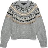 Vero Moda - Vmtammy Ls O-neck Nordic Cardigan - Gemêleerd - Dames