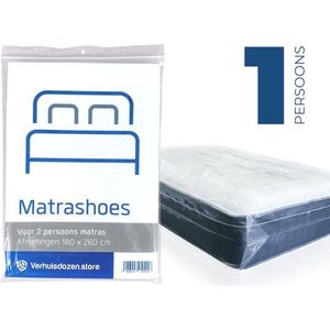 Matrashoes - Matrasbeschermer - Watervast - Eenpersoons - 225x114 cm - Verhuizen - Opslag