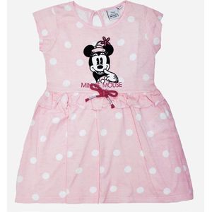 Disney Minnie Mouse zomer jurk - polkadot - roze - maat 122/128 (8 jaar)