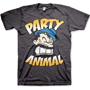 Popeye Brutos Party Animal T-Shirt Dark-Grey-S