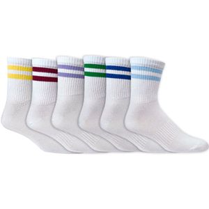 Dunne bamboe sportsokken | Versterkte hak en teen | Kleur: Diverse kleuren | Maat: 36-41 / 42-47 | Aantal: 12 paar