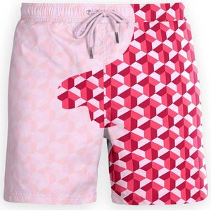 SEA'SONS - Zwembroek Heren - Kleurveranderend - Sneldrogend - Rood - Maat XL