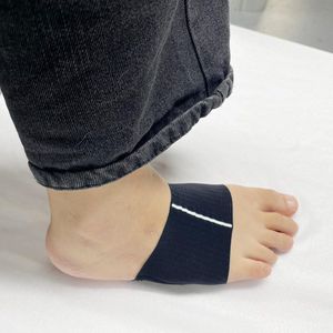 Voetboogkussen siliconen orthopedisch voor platvoet en fasciitis plantaris - 1 paar (zwart)