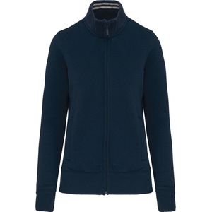 Kariban Damessweater met rits K457 - Navy - M