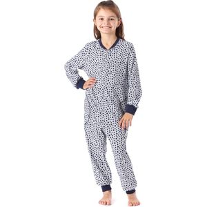 Merry Style Kinder Pyjama - ronde hals - lange mouwen - lange broek met zakken - Katoen - MS-MS10-186-PJ - Melange Sterne Marine - 110-116