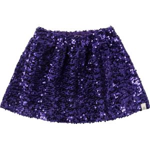 Your Wishes Sequin Mesh Wide Skirt Meisjes - Korte rok - Paars - Maat 86