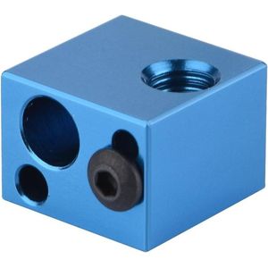 3D Printer Accessories Aluminum Hot-end Heating Block with Internal Threaded Connection - Red and Blue - High Quality - for 3D Printing .