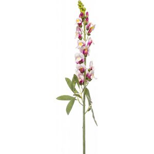 Fleurdirect Kunstbloem Antirrhinum Spray - Polyester - Wit - 0 x 78 x 0 cm (BxHxD)