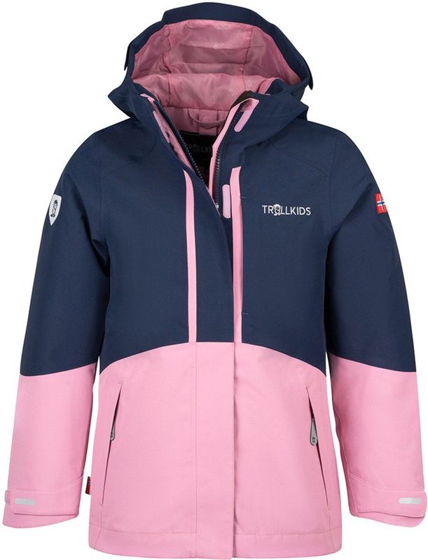 Trollkids - Skanden 3in1 Jacket - 3-in-1-jas - Roze/Blauw - Waterdicht