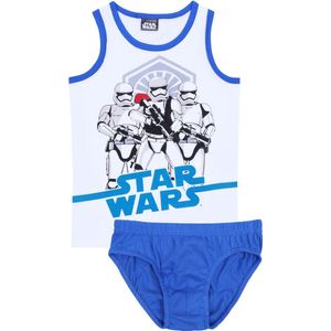 Set, wit-blauw ondergoed voor jongens - STAR WARS / 128