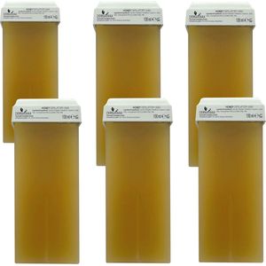 Roll-on Wax Navulset met Honing - 6 x 100 ml Warme Ontharingswax voor Lichaamsverzorging