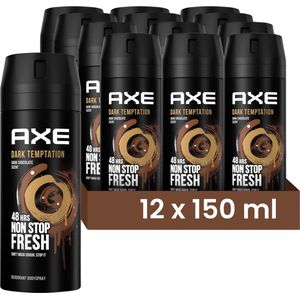 Axe Bodyspray Dark Temptation 150ML - 12 Stuks - Voordeelverpakking