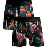 Muchachomalo – Boxershort Heren – Normale Lengte – Onderbroeken Heren – Boxershort – Ondergoed – 95% Katoen – 2 Pack – Maat S