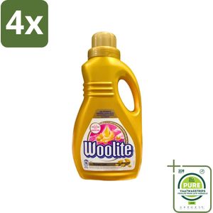 Woolite Expert Care - Vloeibaar Wasmiddel - Met Keratine - Delicate Was - 16 Wasbeurten - 1L - Voordeelverpakking - 4 stuks - Wasmiddel voor delicate kleding - Vloeibaar wasmiddel