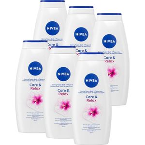 NIVEA - Care & Relax - Badcrème - Voordeelverpakking 6 x 750 ml