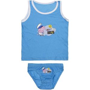 Peppa Pig blauw ondergoedsetje maat 104/110