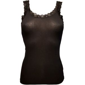 Toker dames hemd Kant 211/1 deluxe - maat XL - modal - zwart