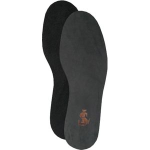 SL Leren Inlegzool voor Kinderen - Inplakzool - Echt Leder - Grijs - Maat 34/35
