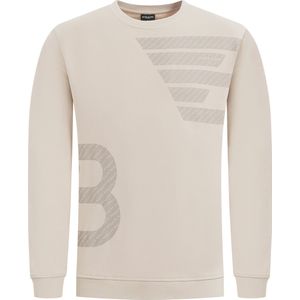 Ballin Amsterdam - Heren Regular fit Sweaters Crewneck LS - Sand - Maat XS