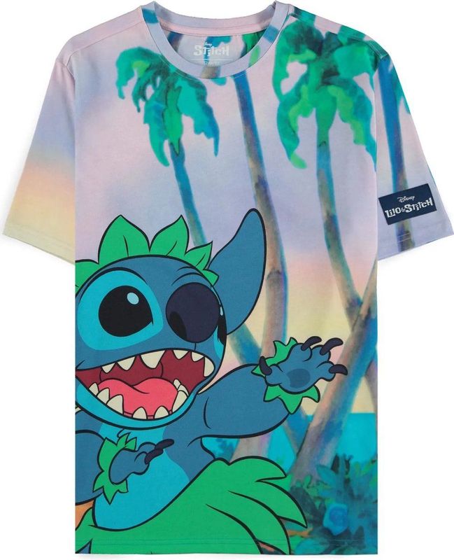 Lilo & Stitch - Tropical - Heren T-shirt - Meerkleurig