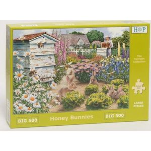 Legpuzzel - XL 500 Grote Stukken - Honey Bunnies - House Of Puzzels