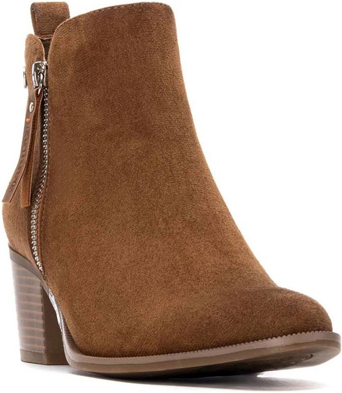 Refresh - 17318001-CAMEL - Enkellaarsjes - Bruin - Ritssluiting - Casual