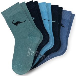 SCHIESSER - Sokken 'Stars' - Blauw - 5 Pack - Huissokken