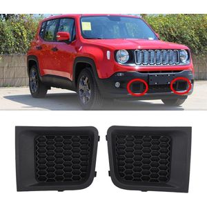 Voorbumper Grille Cover 735618579L Links En Rechts Lagere Cover Insert voor Renegade 2015 naar 2017 - Set van 2 stuks
