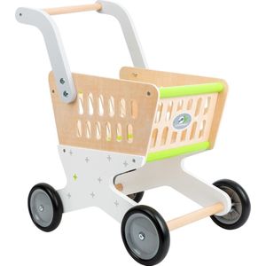 Small Foot - Houten Winkelwagen Supermarkt