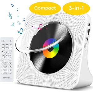 Moeve - CD Speler - Compact 3-in-1 - Draagbare CD-Speler met HiFi Speakers en FM Radio