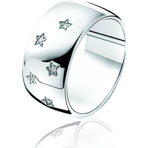 ZINZI DIAMONDS zilveren ring diamant wit ZDR47
