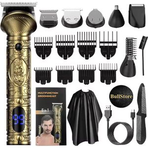 Bullstore 6in1 Baardtrimmer - Baardtrimmer - Scheerapparaat - baardtrimmer set - tondeuse - Baardtrimmer voor de gevoelige huid - precisietrimmer - baardtrimmer set - lichaam trimmer