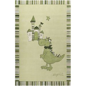 Esprit - Dragon & castle - Kinder vloerkleed - 170x240 cm - groen -