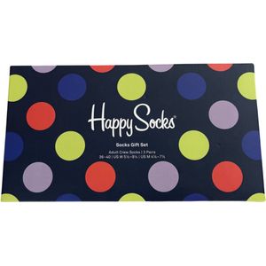 Happy Socks - gift box - giftbox - set - 3 paar - maat 36-40 - dot rood