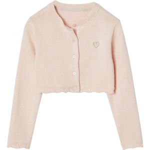 Vertbaudet Kort Meisjesvest - Stikseldetails - Kleur - Materiaal