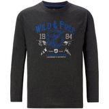 Shirt met lange mouwen STAAF donkergrijs