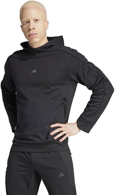 Adidas - Yoga Hoodie - Groen - Lichtgewicht - Gerecycled Materiaal