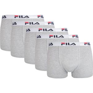 FILA - Heren Basic Boxershorts - Grijs - 5 Pack
