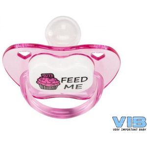 VIB fopspeen Roze 'FEED ME'