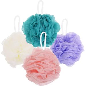 Azomor® Set van vier zachte en badsponzen voor effectieve huidreiniging