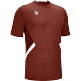 Macron - Shedir Shirt - Korte Mouw - Bordeaux / Wit