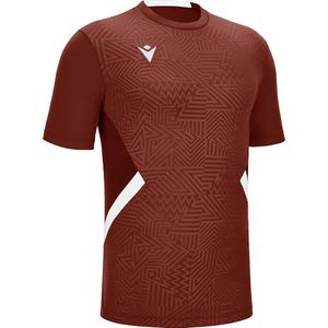Macron - Shedir Shirt - Korte Mouw - Bordeaux / Wit